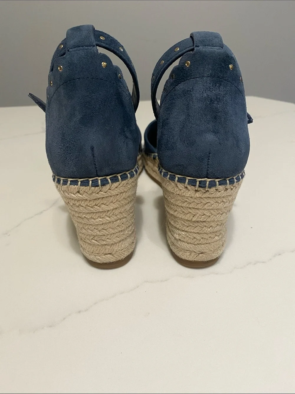 kate spade navy suede